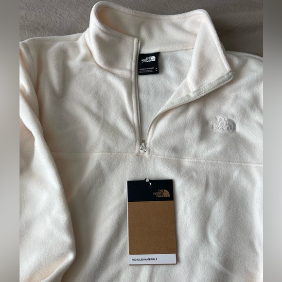 THE NORTH FACE TKA Glacier 1/4 Zip Gardenia White - Picture 2 of 2